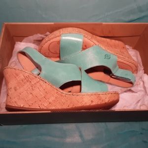 Born Women's Henning Cork Wedge Sandals